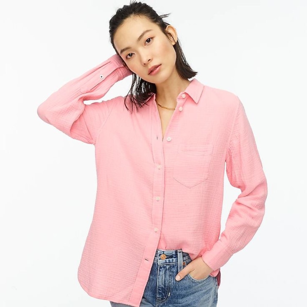J. Crew Pink Button Down Shirt